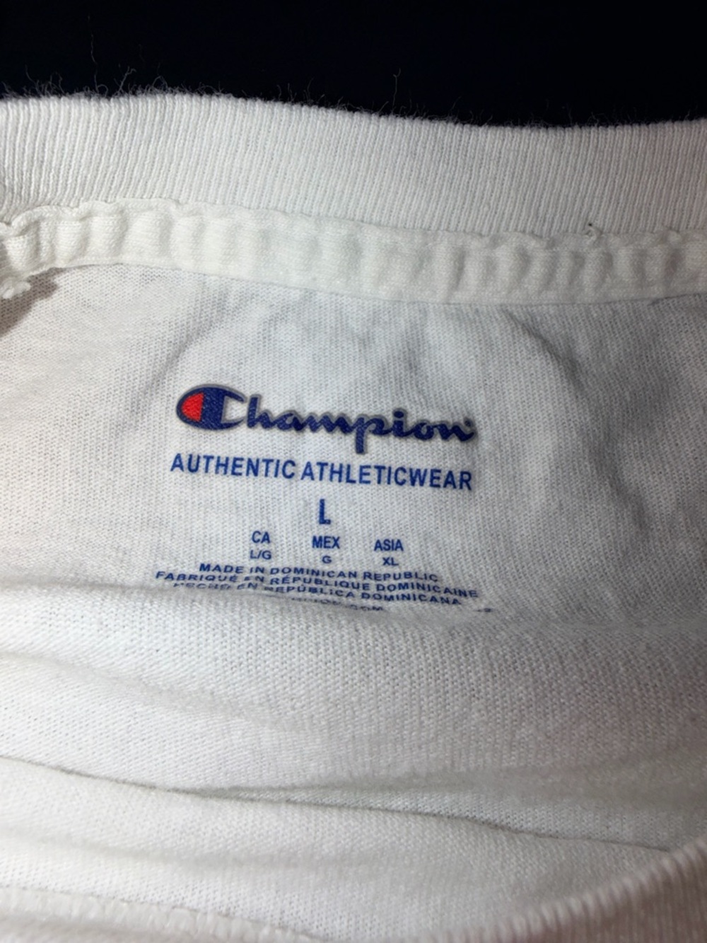 Champion White Short Sleeve Tee with Yellow & Blue Graphic - Men - Picture 3 of 3